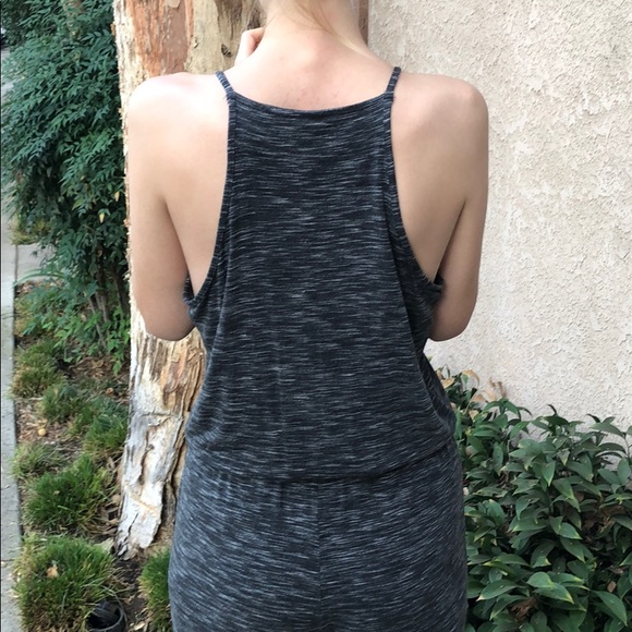 GAP Heathered Charcoal Jumpsuit - Picture 3 of 6